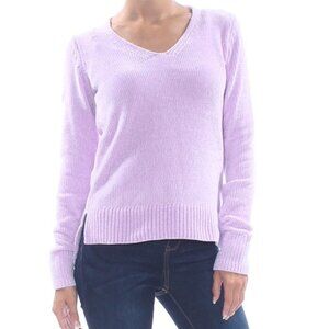MAISON JULES| chenille lavender crop sweater